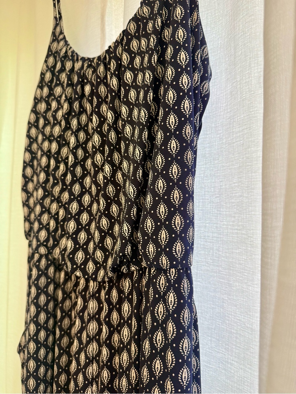 Kaileigh Stitch Fix Adalia Wide Leg Paisley Jumpsuit Pockets Size L - Picture 13 of 16